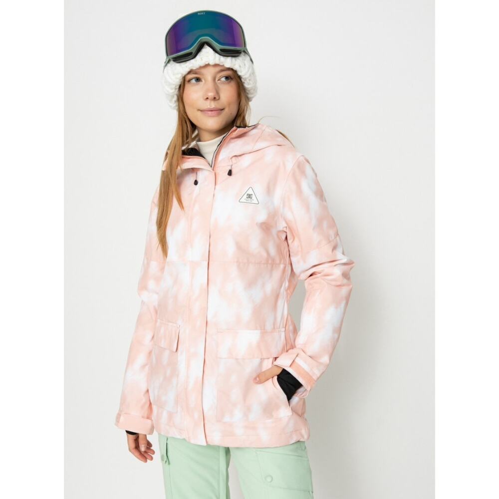 DC Shoes Cruiser Women's Snow Jacket Pink Tree Runs Tie Dye Sz Medium 10K M $200